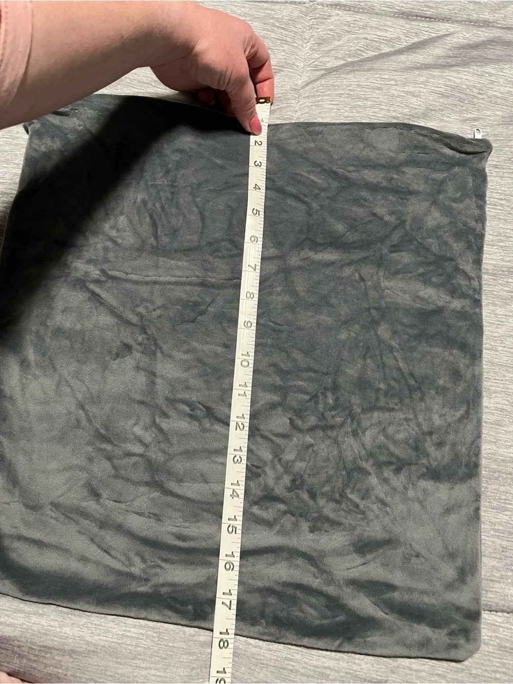 Dark Grey Velvet Pillow Case Cover Pair - Soft Home Bedding